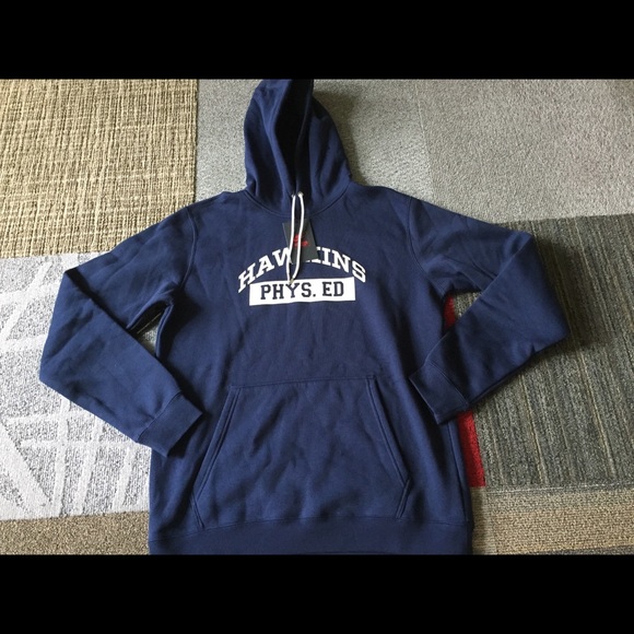 nike stranger things hoodie grey